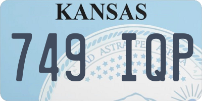 KS license plate 749IQP