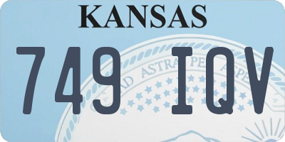 KS license plate 749IQV