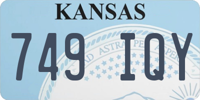KS license plate 749IQY