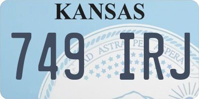KS license plate 749IRJ