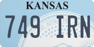 KS license plate 749IRN