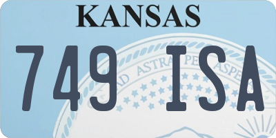 KS license plate 749ISA