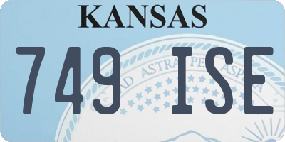 KS license plate 749ISE