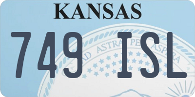 KS license plate 749ISL