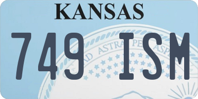 KS license plate 749ISM
