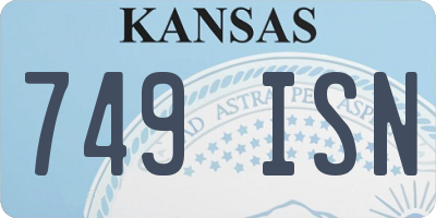 KS license plate 749ISN