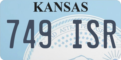 KS license plate 749ISR