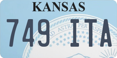 KS license plate 749ITA