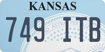 KS license plate 749ITB