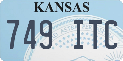 KS license plate 749ITC