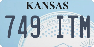 KS license plate 749ITM