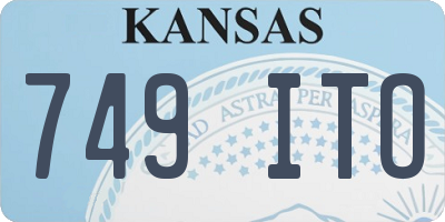 KS license plate 749ITO