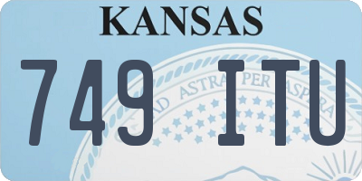 KS license plate 749ITU