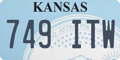 KS license plate 749ITW