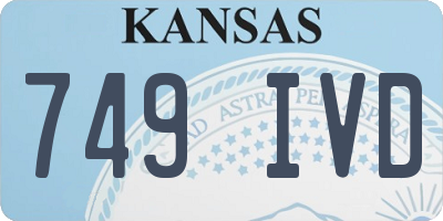 KS license plate 749IVD