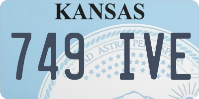 KS license plate 749IVE