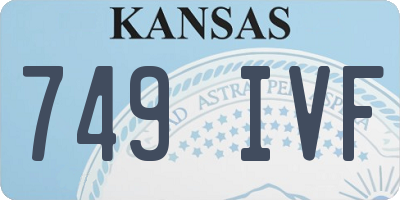KS license plate 749IVF