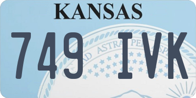 KS license plate 749IVK