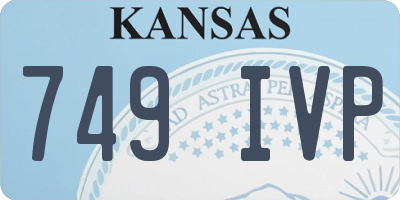 KS license plate 749IVP