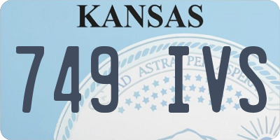 KS license plate 749IVS