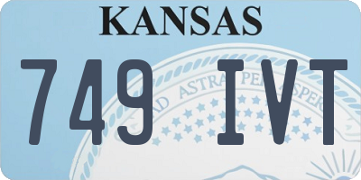 KS license plate 749IVT