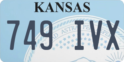 KS license plate 749IVX