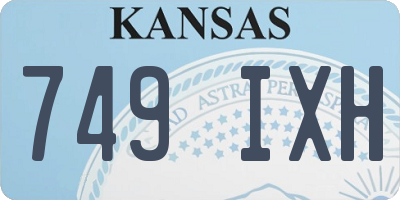 KS license plate 749IXH