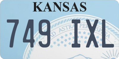 KS license plate 749IXL