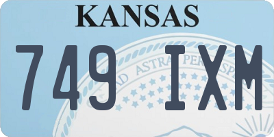 KS license plate 749IXM
