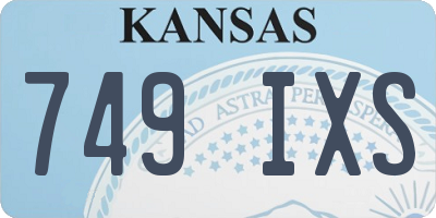 KS license plate 749IXS