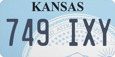 KS license plate 749IXY