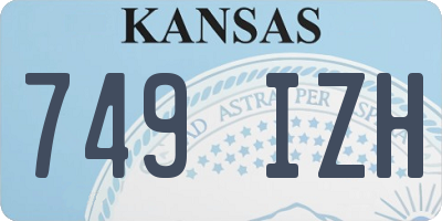 KS license plate 749IZH