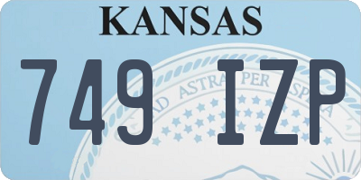KS license plate 749IZP
