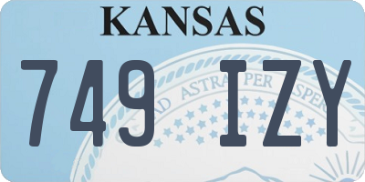 KS license plate 749IZY