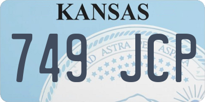 KS license plate 749JCP