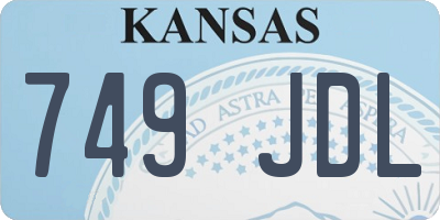 KS license plate 749JDL