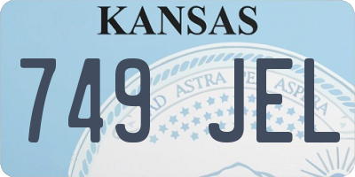 KS license plate 749JEL