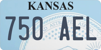 KS license plate 750AEL