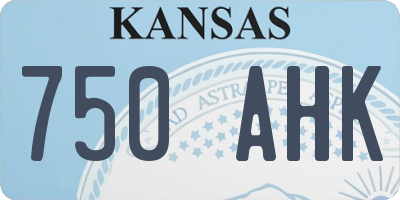 KS license plate 750AHK