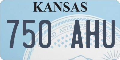 KS license plate 750AHU