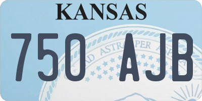 KS license plate 750AJB