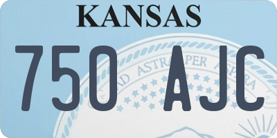KS license plate 750AJC