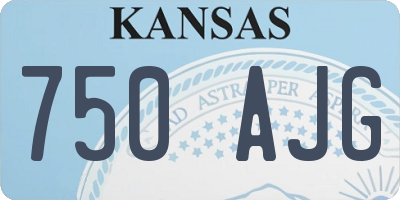 KS license plate 750AJG