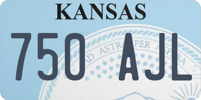 KS license plate 750AJL