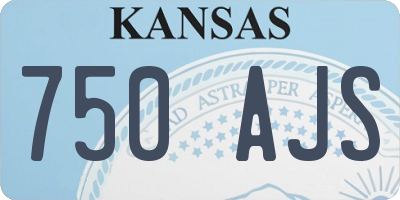 KS license plate 750AJS