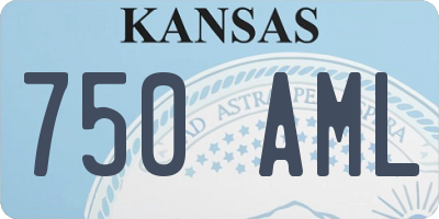 KS license plate 750AML