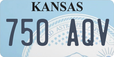KS license plate 750AQV