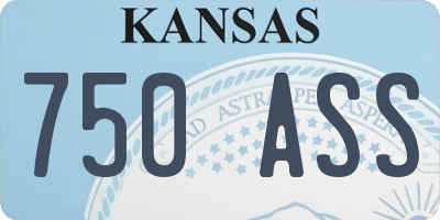 KS license plate 750ASS