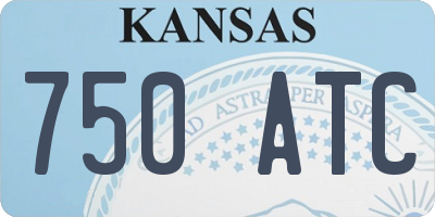 KS license plate 750ATC