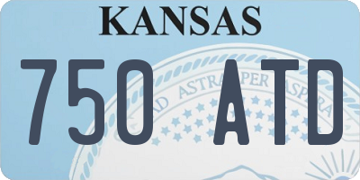 KS license plate 750ATD